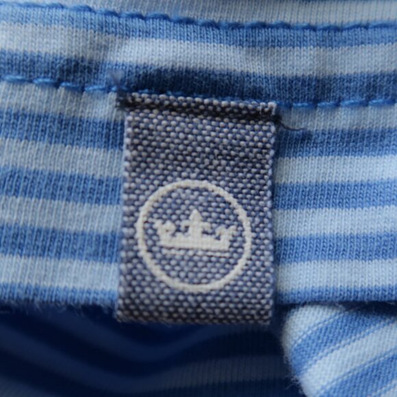 Peter Millar Blue Striped Terra Cotta Polo (XXL) SOFT ⛳️ - Picture 1 of 10